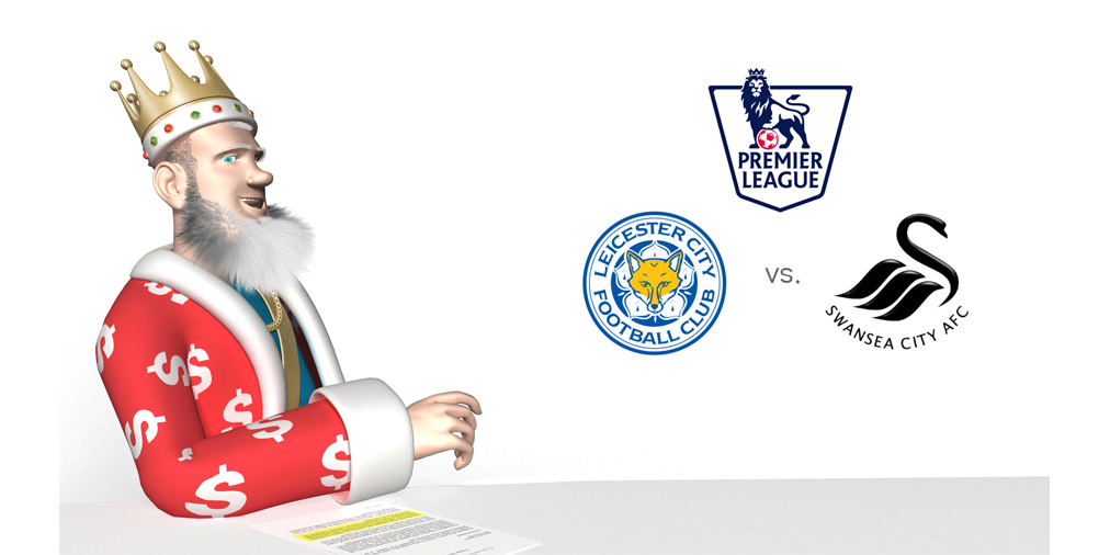 The King presents the very important matchup between league leaders Leicester City and 14th place Swansea City, coming up later today in the English Premier League