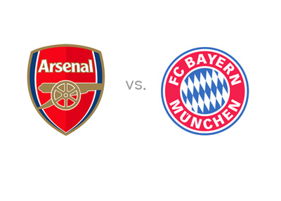 Arsenal vs. Bayern Munich - Matchup, odds and team logos