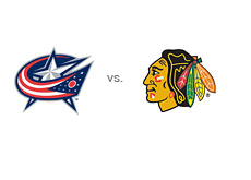 -- game tickets - team logos - columbus blue jackets vs. chicago blackhawks --