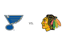 -- Buy tickets for hockey game - Chicago Blackhawks vs. St. Louis Blues - Team logos - NHL Event --