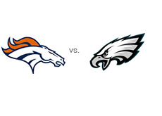 -- Denver Broncos vs. Philadelphia Eagles - Team logos - Game tickets for sale --