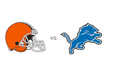 -- team logos - cleveland browns vs. detroit lions - buy game tickets --