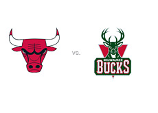 -- team logos - chicago bulls vs. milwaukee bucks - buy game tickets --