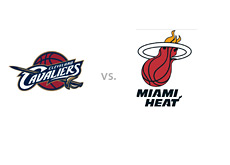 -- Cleveland Cavaliers vs. Miami Heat - Team logos - Matchup --