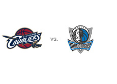 -- Buy Game Tickets - Cleveland Cavaliers vs. Dallas Mavericks - Team logos --