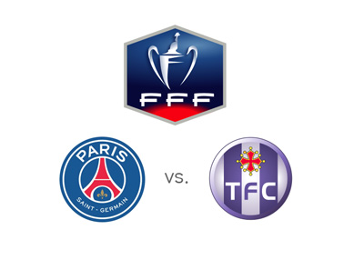 Coupe de France match between Paris Saint-Germain and Toulouse