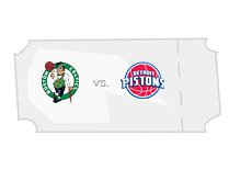 -- Tickets for sale - Boston Celtics vs. Detroit Pistons --