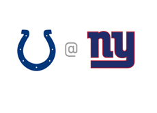 Indianapolis Colts vs. New York Giants - Team Logos / Matchup / Faceoff