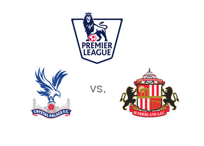 Crystal Palace vs. Sunderland - English Premier League matchup - Odds and preview - Team crests