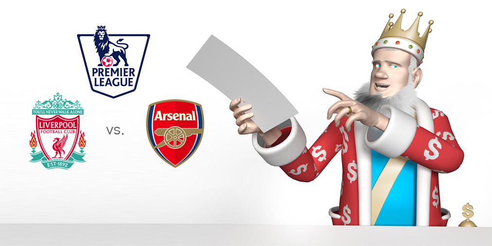 The King presents the upcoming matchup between Liverpool and first place Arsenal in the English Premier League