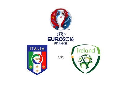 Euro 2016 match between Italy and Ireland - Matchup odds and favourite to win