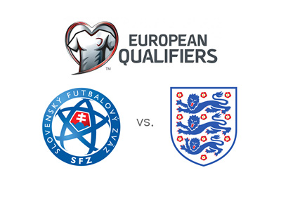 European Qualifiers - World Cuo 2018 Russia - SLovakia vs. England - Logos and crests