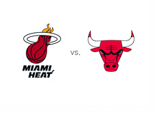 Miami Heat vs. Chicago Bulls - NBA Matchup - Team Logos