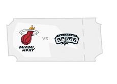 -- Game ticket - Miami Heat vs. San Antonio Spurs --