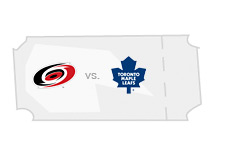 -- Tickets for Carolona Hurricanes vs. Toronto Maple Leafs Game - for sale --