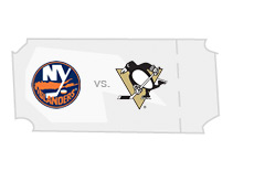 -- Event Tickets - Team logos - nhl matchup -- New York Islanders at Pittsburgh penguins --