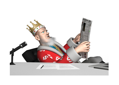 The King is leaning back in his office chair, cheered up by the developments at the 2017 Australian Open.