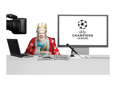 The King is doing a report on the latest odds for the UEFA Champions League quarter-finals - 2015/16 season