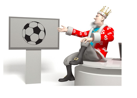 The King is dishing out the latest report from the world of football