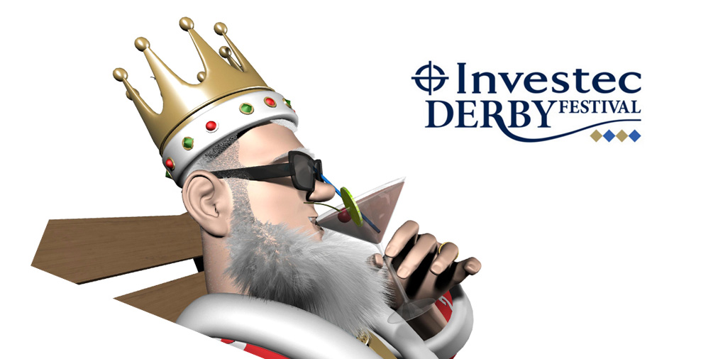 The King is enjoying the sights at the 2016 Investec Derby Festibval