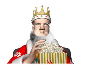 The King is wondering about the next opponent for Connor McGregor, while eating some popcorn
