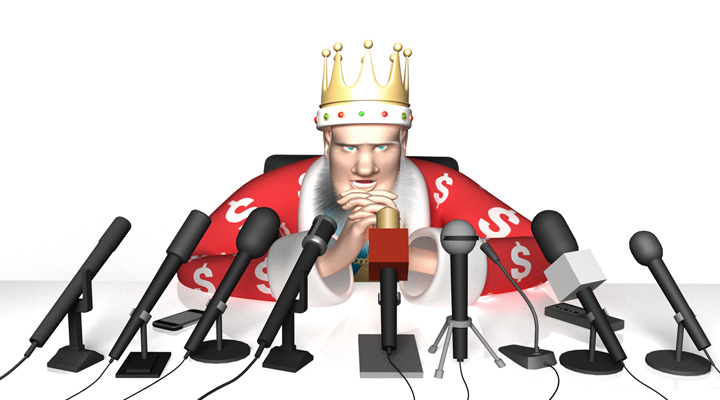 The King is doing a press conference ahead of the England Malta match. Calm and collected.