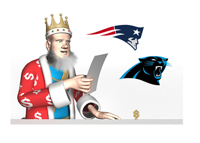 The King is reporting on the odds of New England Patriots and / or Carolina Panthers going for 16 - 0 this season