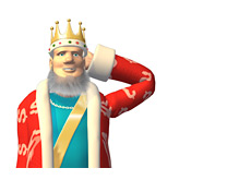 -- The King is scratching his head thinking about some of the ticket prices --
