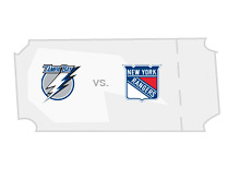 -- Hockey Ticket - Tampa Bay Lightning vs. New York Rangers --