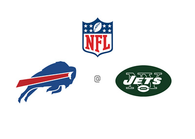 National Football League (NFL) Matchup - Buffalo Bills vs. New York Jets - Team logos, preview and odds
