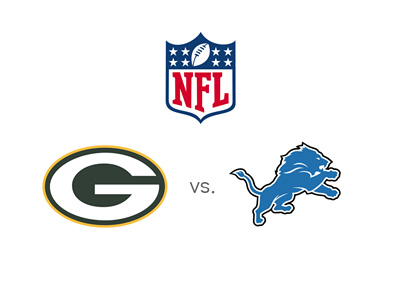 NFL - Green Bay Packers vs. Detroit Lions - Matchup and team logos - Odds to win