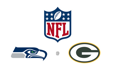 NFL Matchup - Seattle Seahawks at Greenbay Packers - Odds, preview and team logos
