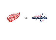 -- NHL team logos - Detroit Red Wings vs. Washington Capitals - Matchup --