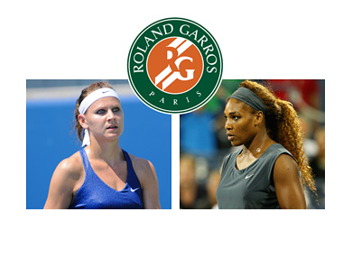 Roland Garros 2015 Final - Lucie Safarova vs. Serena Williams - Logo and photos