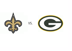New Orleans Saints vs. Green Bay Packers - Team logos