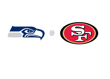 Seattle Seahawks vs. San Francisco 49ers - Team Logos - Matchup and Odds - NFL