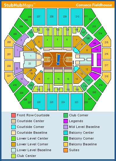 Conseco Fieldhouse Seating Chart