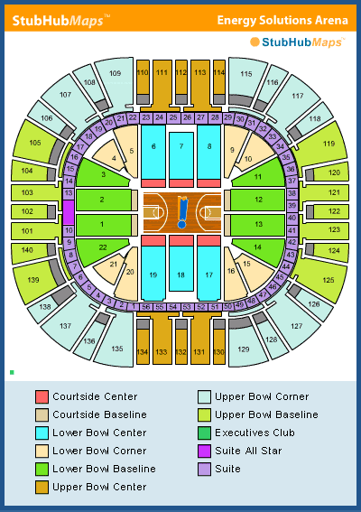 -- Venue � EnergySolutions Arena, Salt Lake City, Utah - Stubhub seating chart --