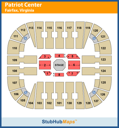 -- Fairfax Virginia - Seating Chart --