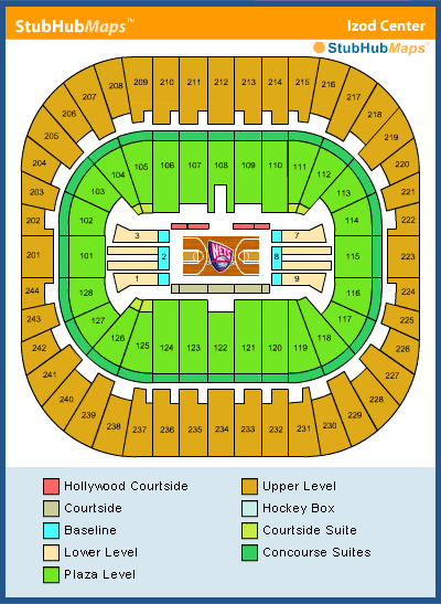 -- Seating chart - Venue – Izod Center, East Rutherford, New Jersey - Stubhub.com - Event tickets --
