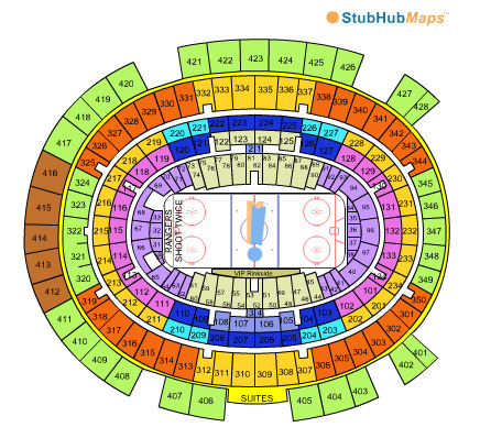 -- Stubhub seating chart - Hockey - Venue – Madison Square Garden, New York, New York --