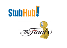 -- Stubhub logo and NBA Finals logo --