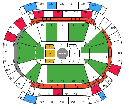 prudential center seating. Stubhub seating chart - UFC
