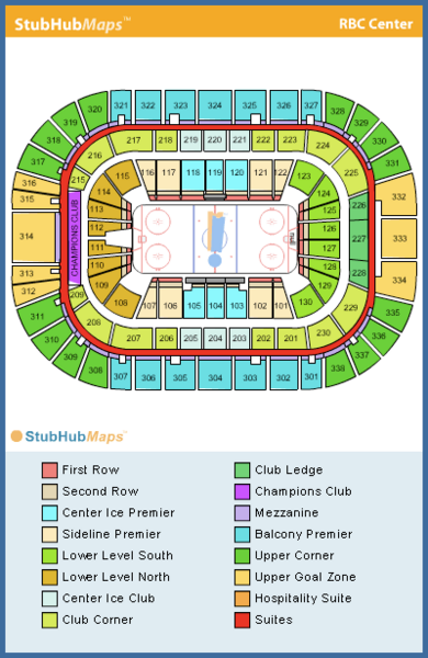 Rbc Center Seating Chart Nc State Basketball