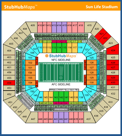 -- Sun Life Stadium - Seating chart - Stubhub.com - Superbowl Tickets for Sale --