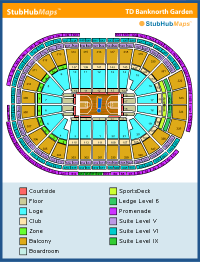 -- Seating chart - Boston TD Garden - Buy tickets for NHL events - Bruins --