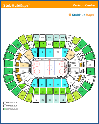 -- Venue � Verizon Center, Washington, District of Columbia - Stubhub seating chart - Game Tickets - Coyotes --