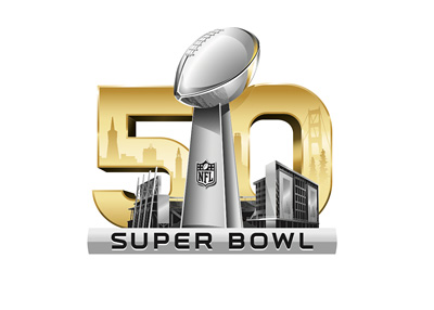 Football Super Bowl 50 - Official logo - Year 2016
