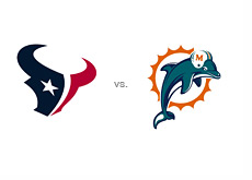 -- NFL game tickets for sale - Houston Texans vs. MIami Dolphins - team logos --