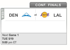 buy nba playoff tickets - denver nuggets vs. los angeles lakers - game 1